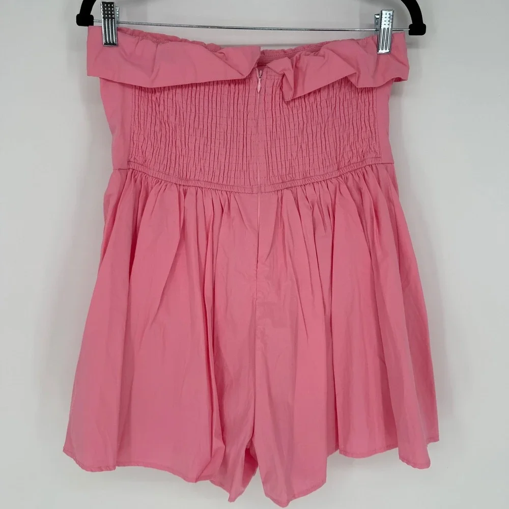 MABLE STRAPLESS ROMPER COTTON CANDY PINK LARGE NWT‎ - Picture 9 of 9